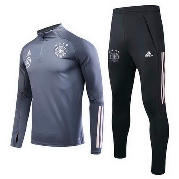 Survetement Football Allemagne 2020 Gris Noir